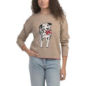 KAILY K Dalmation V-day Pull Over Sweater